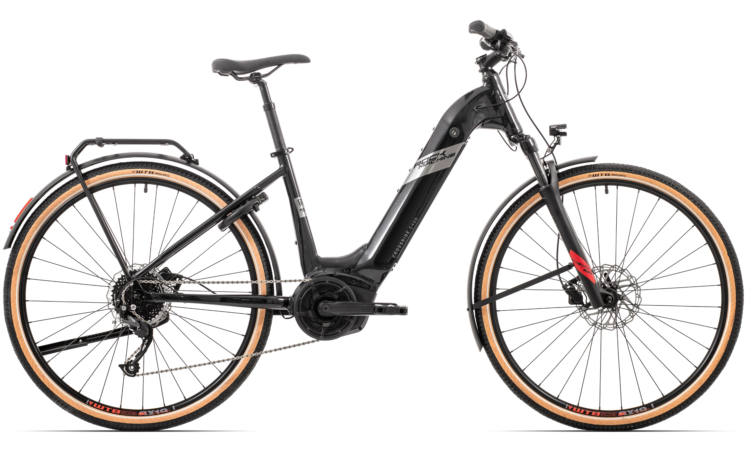 Rock Machine 2023 crossride e400 b touring gloss black black silver jpg