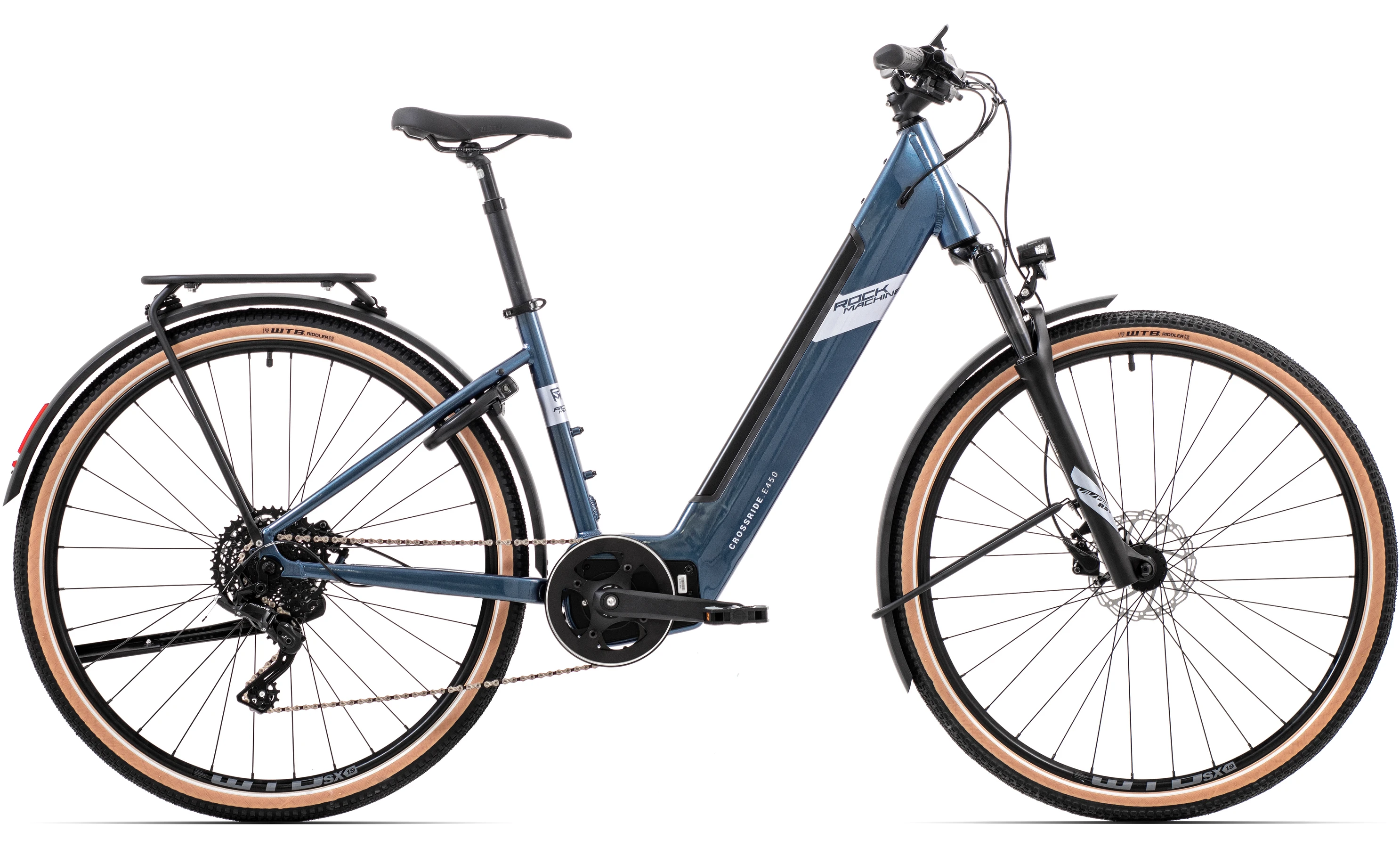 Rock Machine 2023 crossride e450 touring gloss metallic navy silver jpg